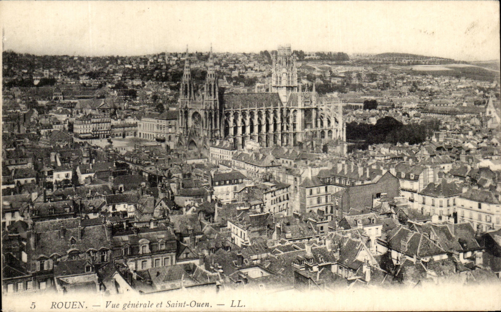 CPA Rouen View and holy Ouen