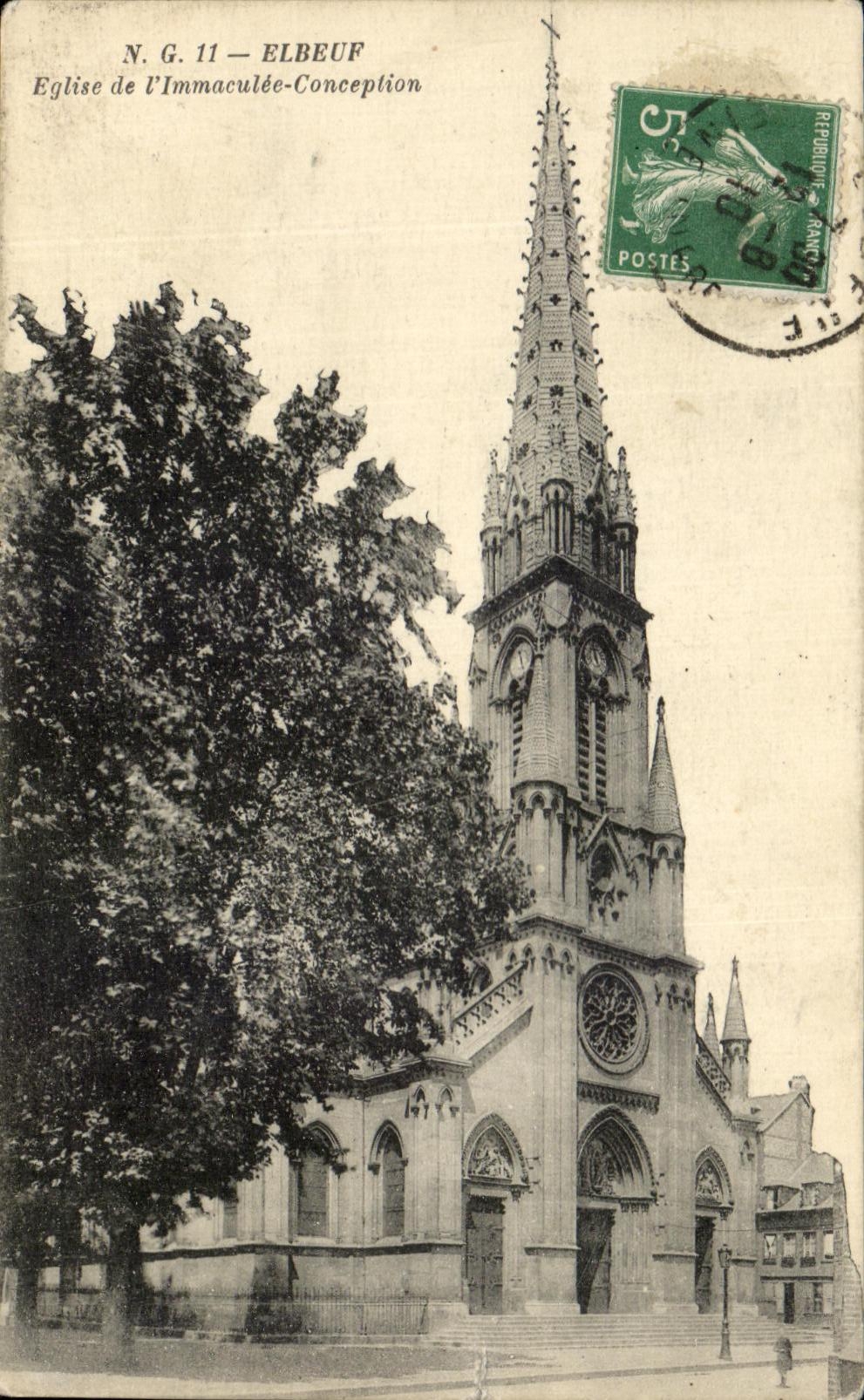 Iglesia de CPA Elbeuf del concepto inmaculado