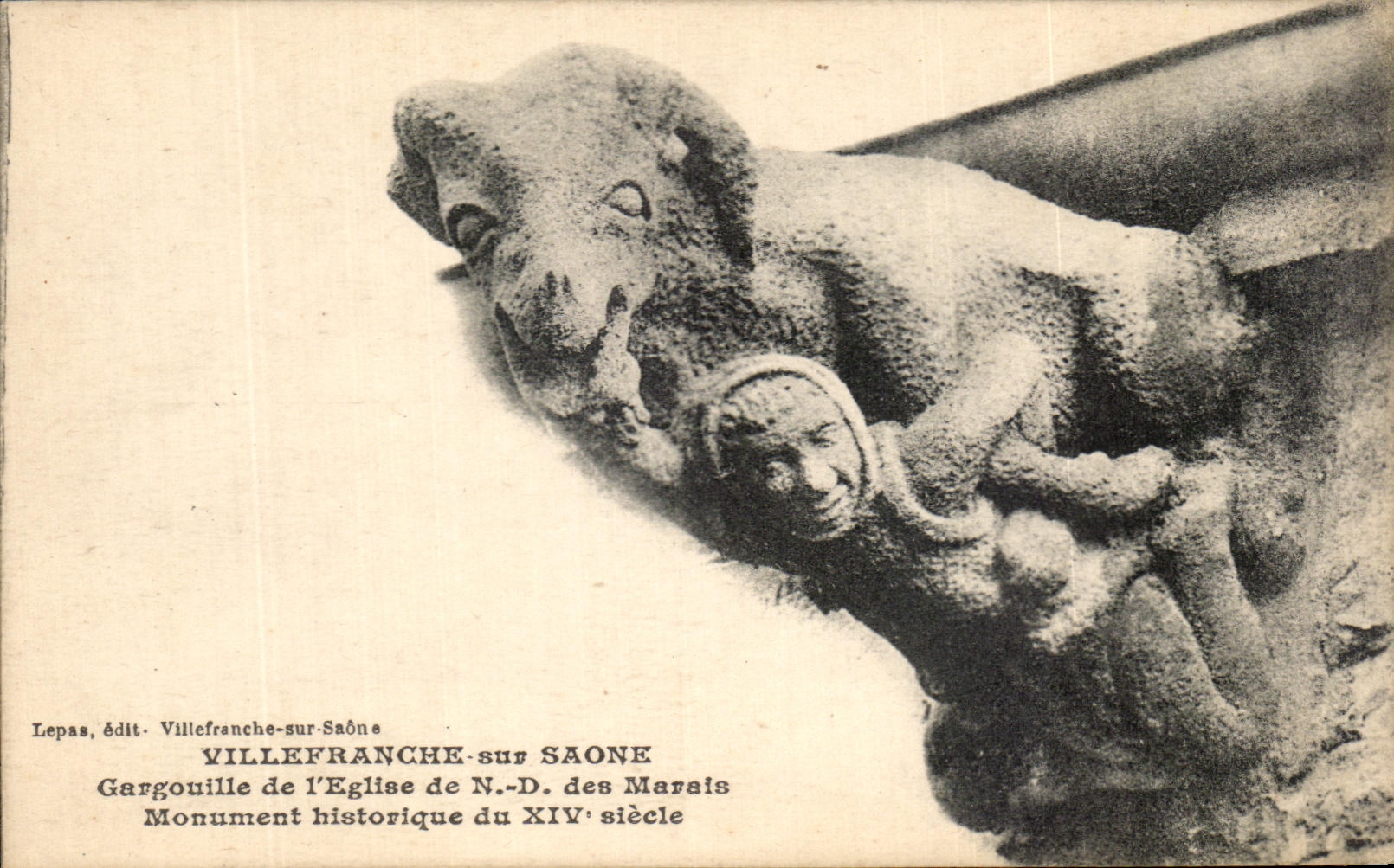 CPA Villefranche On the Saone Waste-gas main Of the church