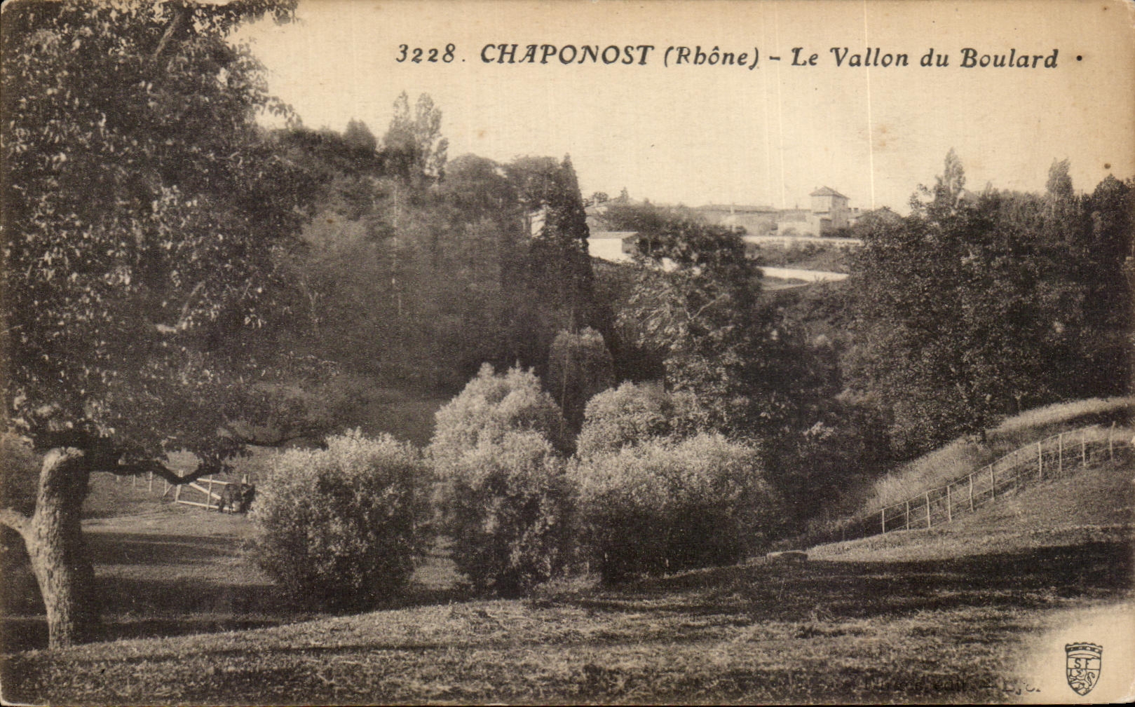 CPA Chaponost the small valley Of Boulard