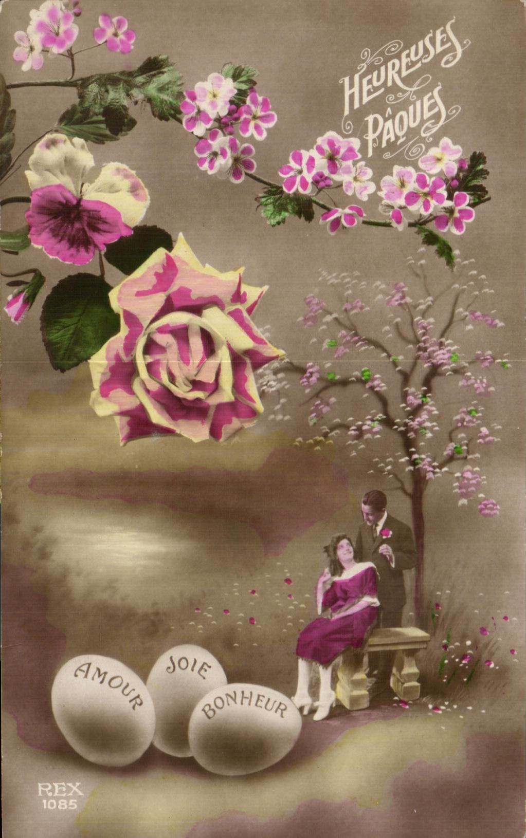 CPA Fantaisie florece el barril