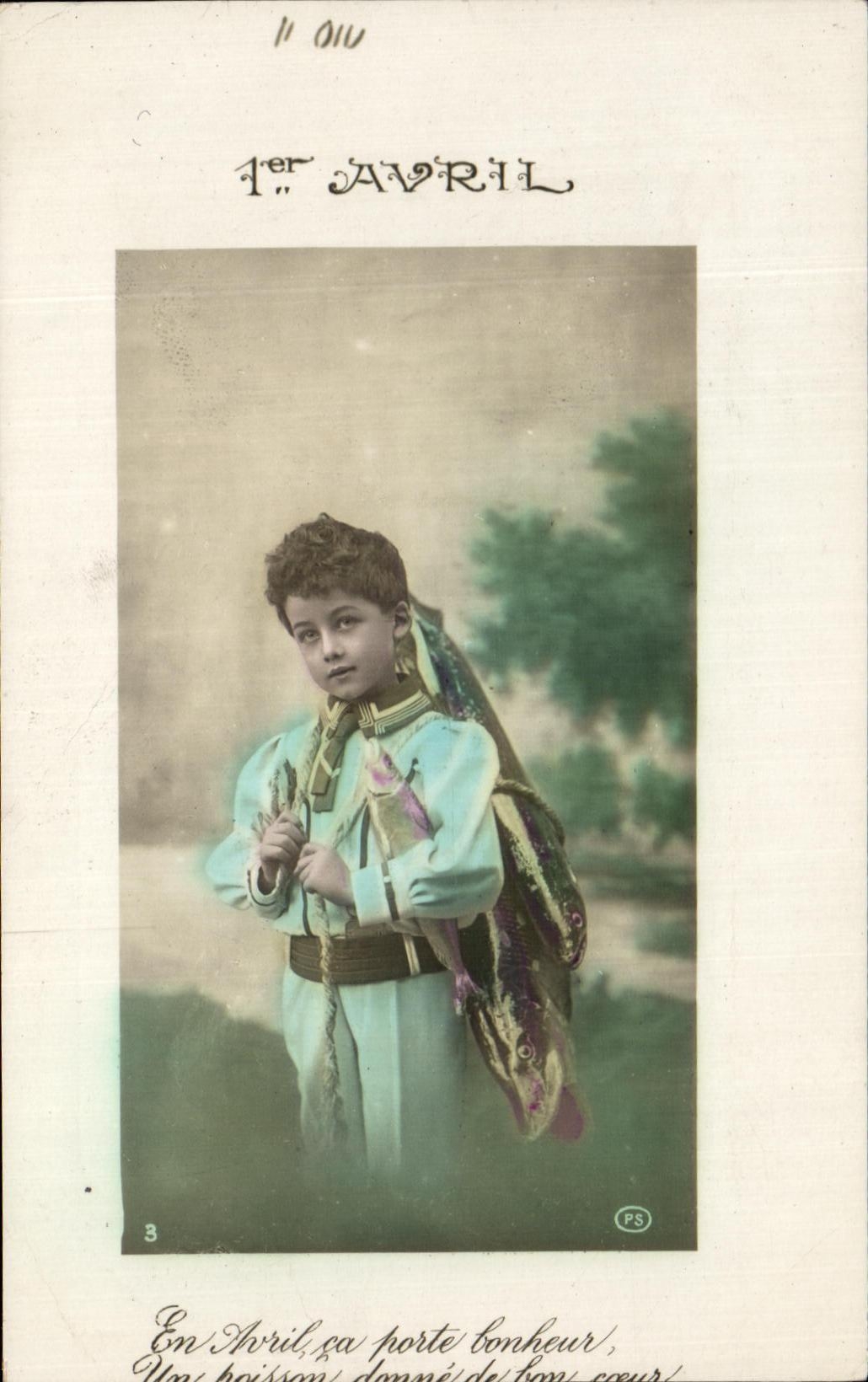 CPA fantasia nino Poisson 1 de abril