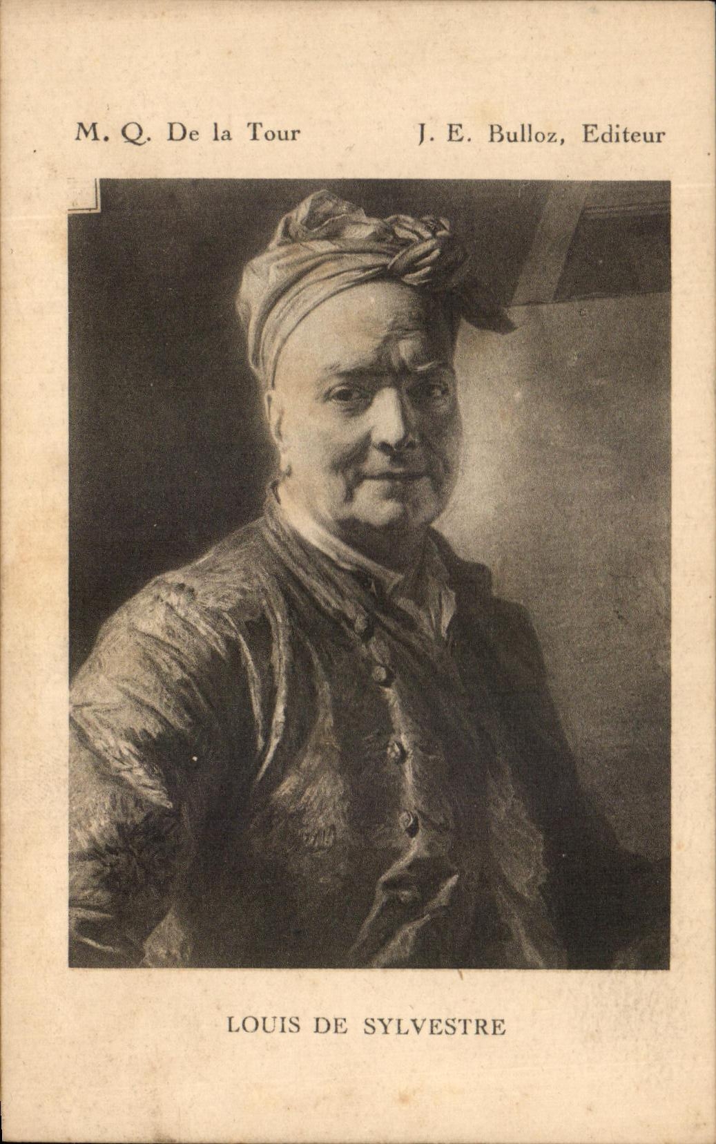 CPA Fantaisie Quentin de la Tour Louis de sylvestre 