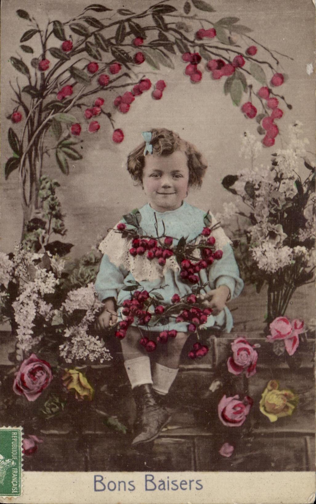 Cerezas del nino de la fantasia de CPA