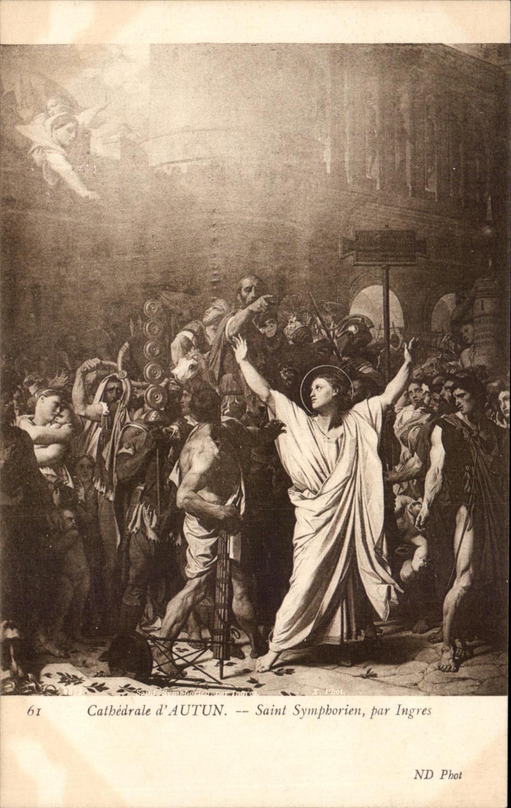 CPA Fantaisie Cathedrale d'Autun Saint Sumphorien Ingres