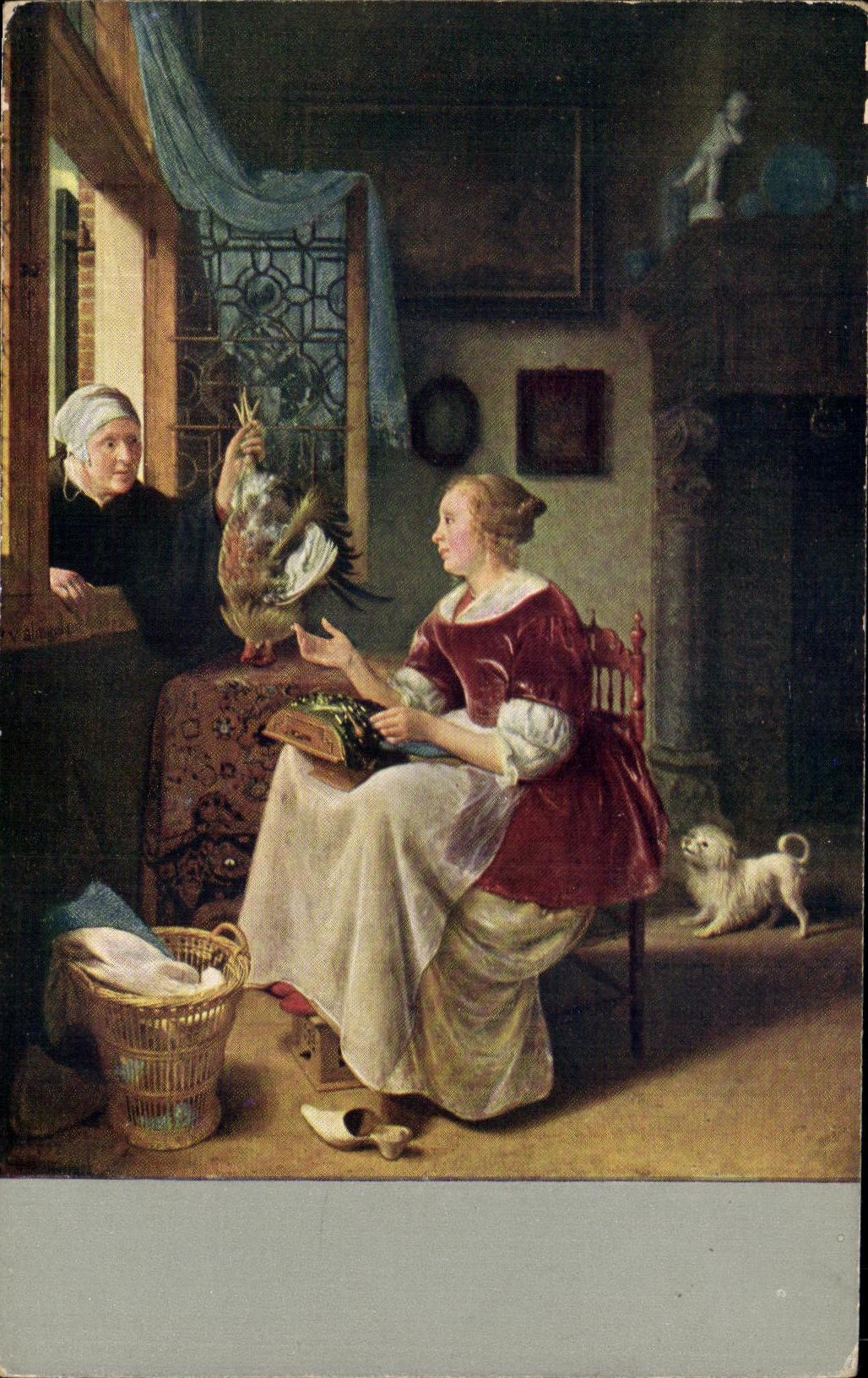 CPA Dresden Pieter Cornelisz van Slingelandt 