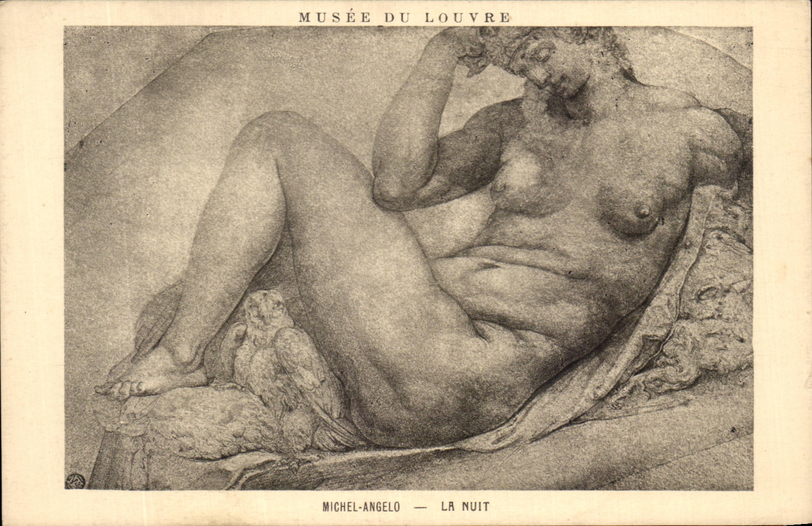 CPA Musee du Louvre Michel angelo La nuit