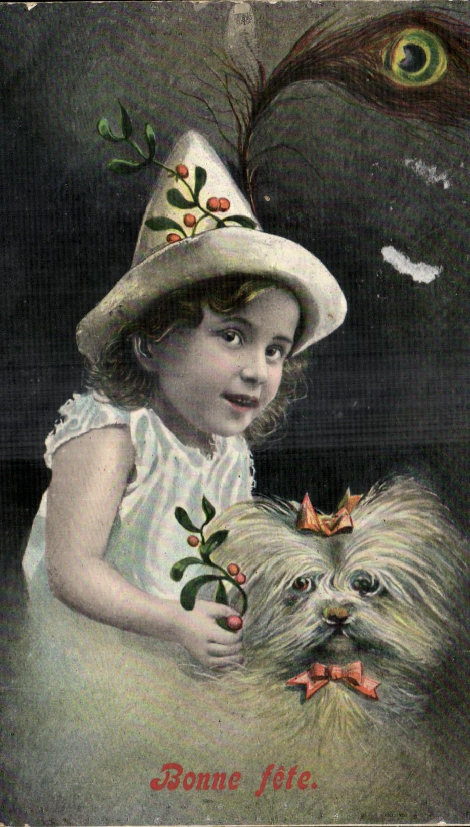 Payaso del perro del nino de la fantasia de CPA