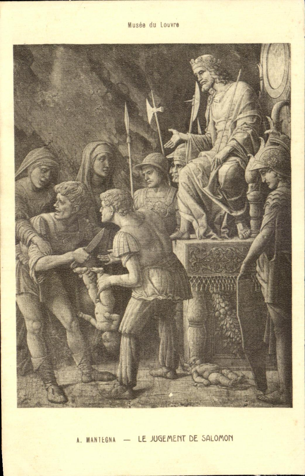 CPA Musee du Louvre Mantegna Le jugement de Salomon 