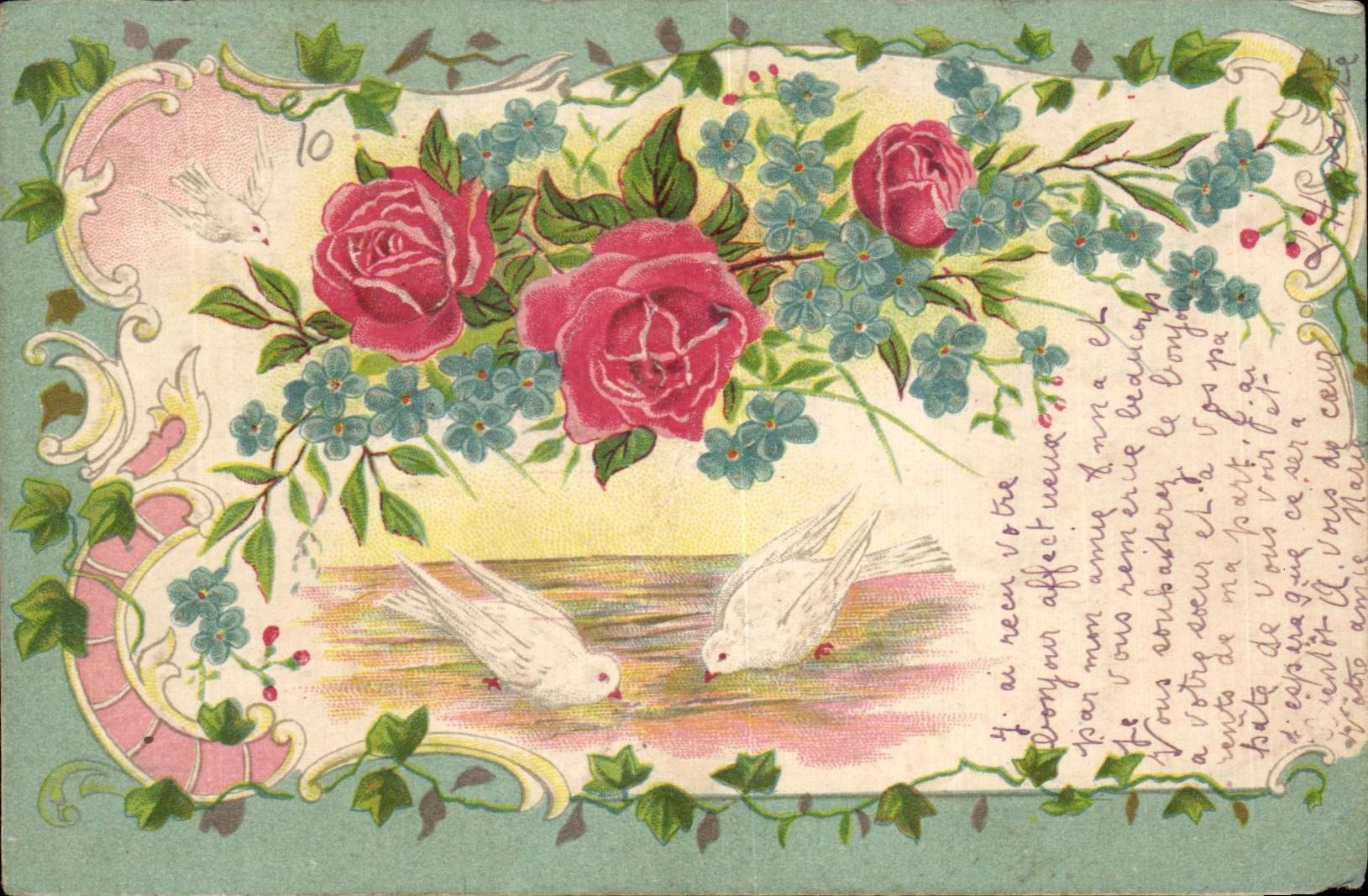 La fantasia de CPA florece palomas