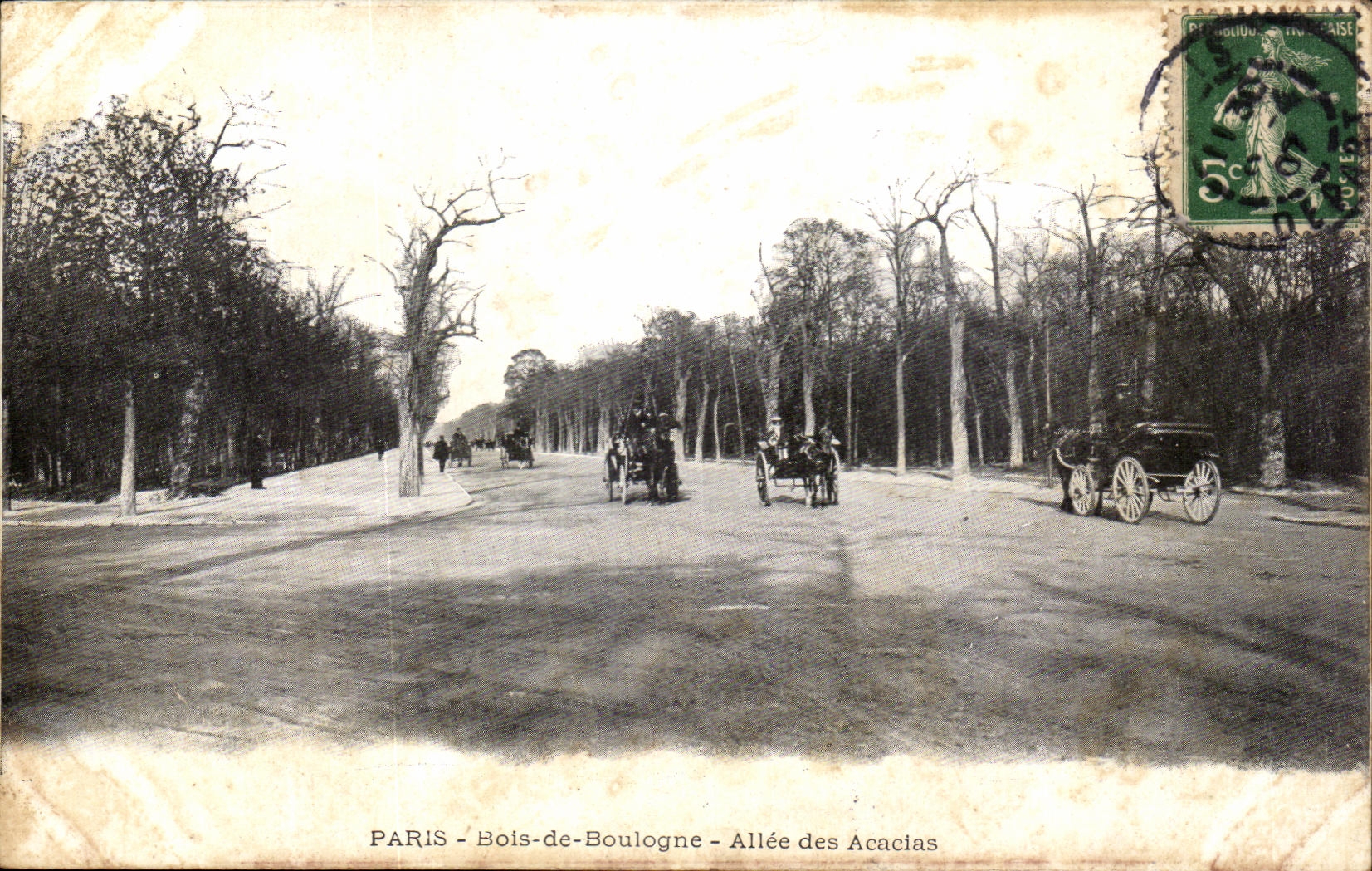 CPA Paris Wood Of Boulogne Allee Of los acacias