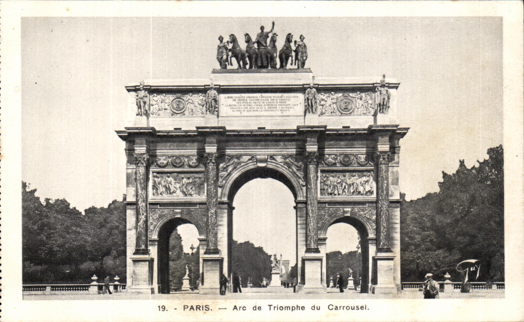 CPA Paris Arc de Triomphe Of the Carousel