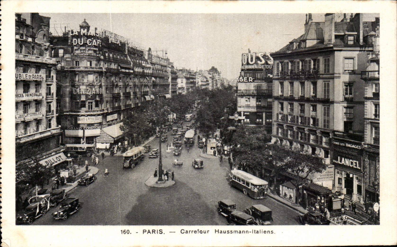 CPA Paris Carrefour Haussmann Italiens