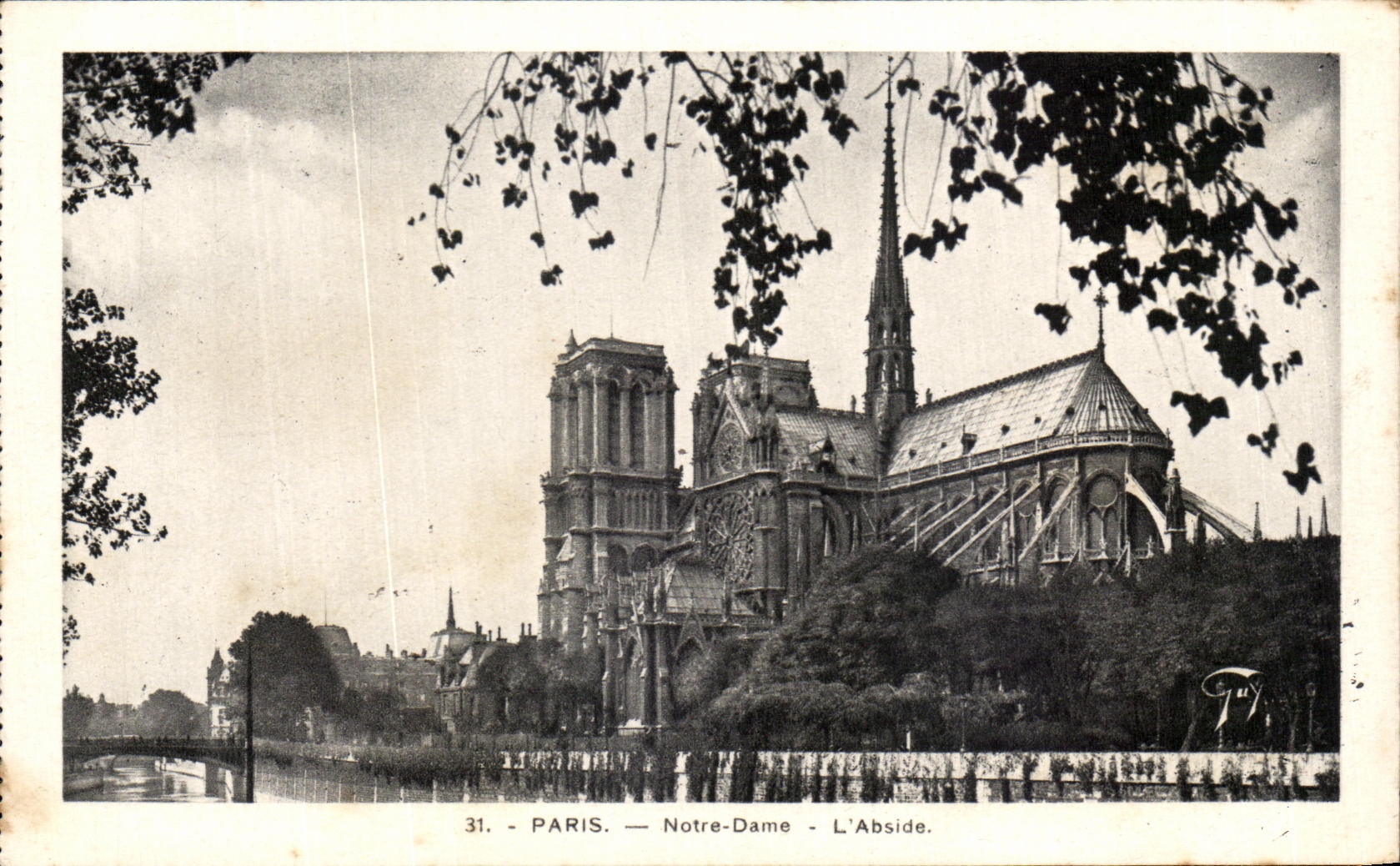 CPA Paris Notre Dame el Apse