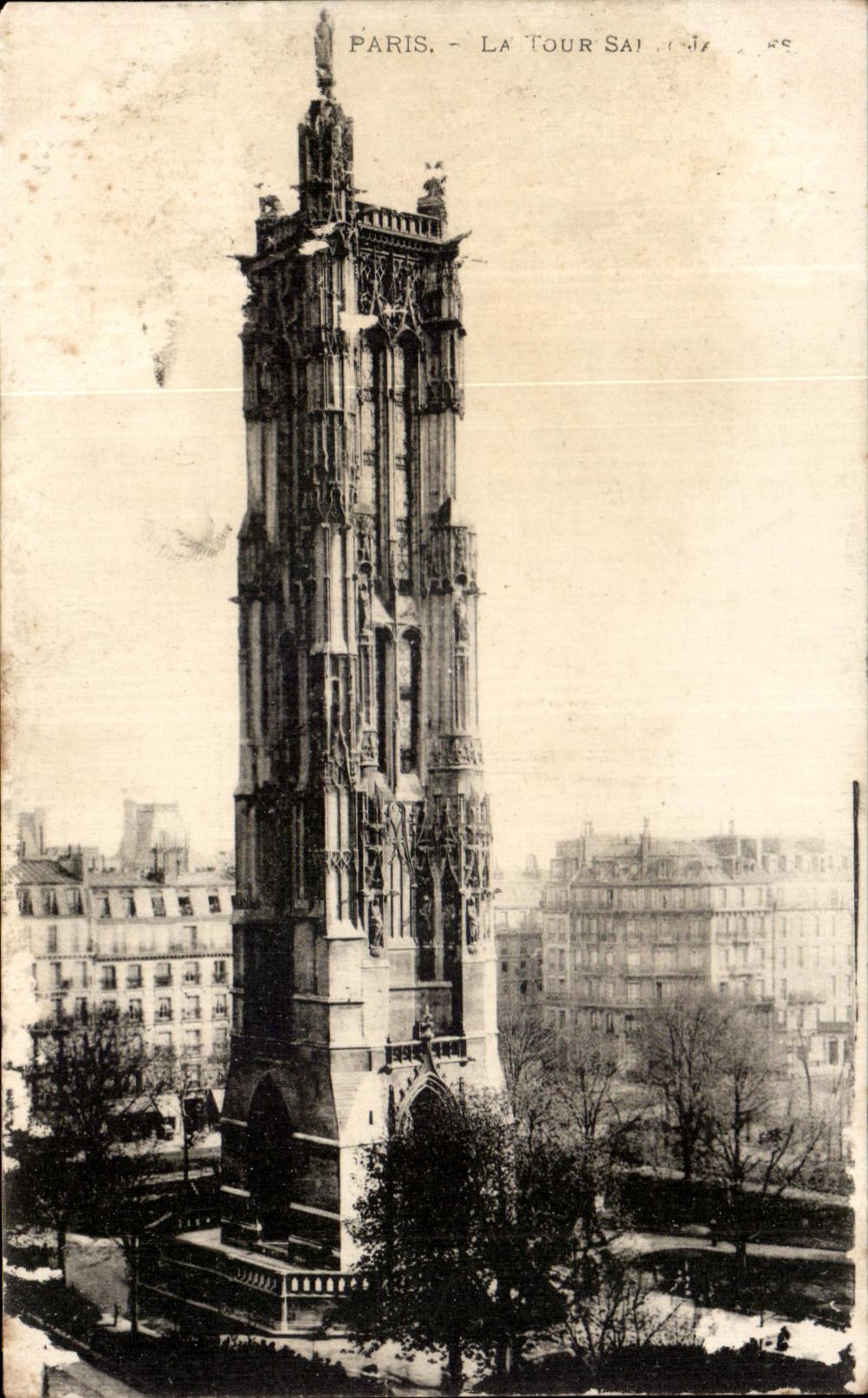 CPA Paris the Tower Saint Jacques