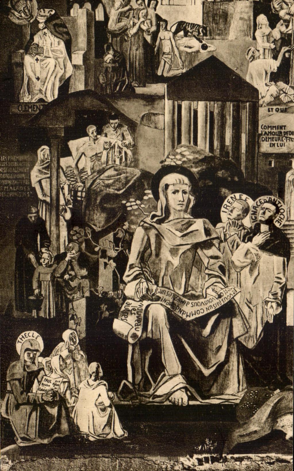 CPA Church of Saint the Spirit Paul Tournon Architect the pemier Century of the Christian Era Fresco Pauline Peugniez Paris