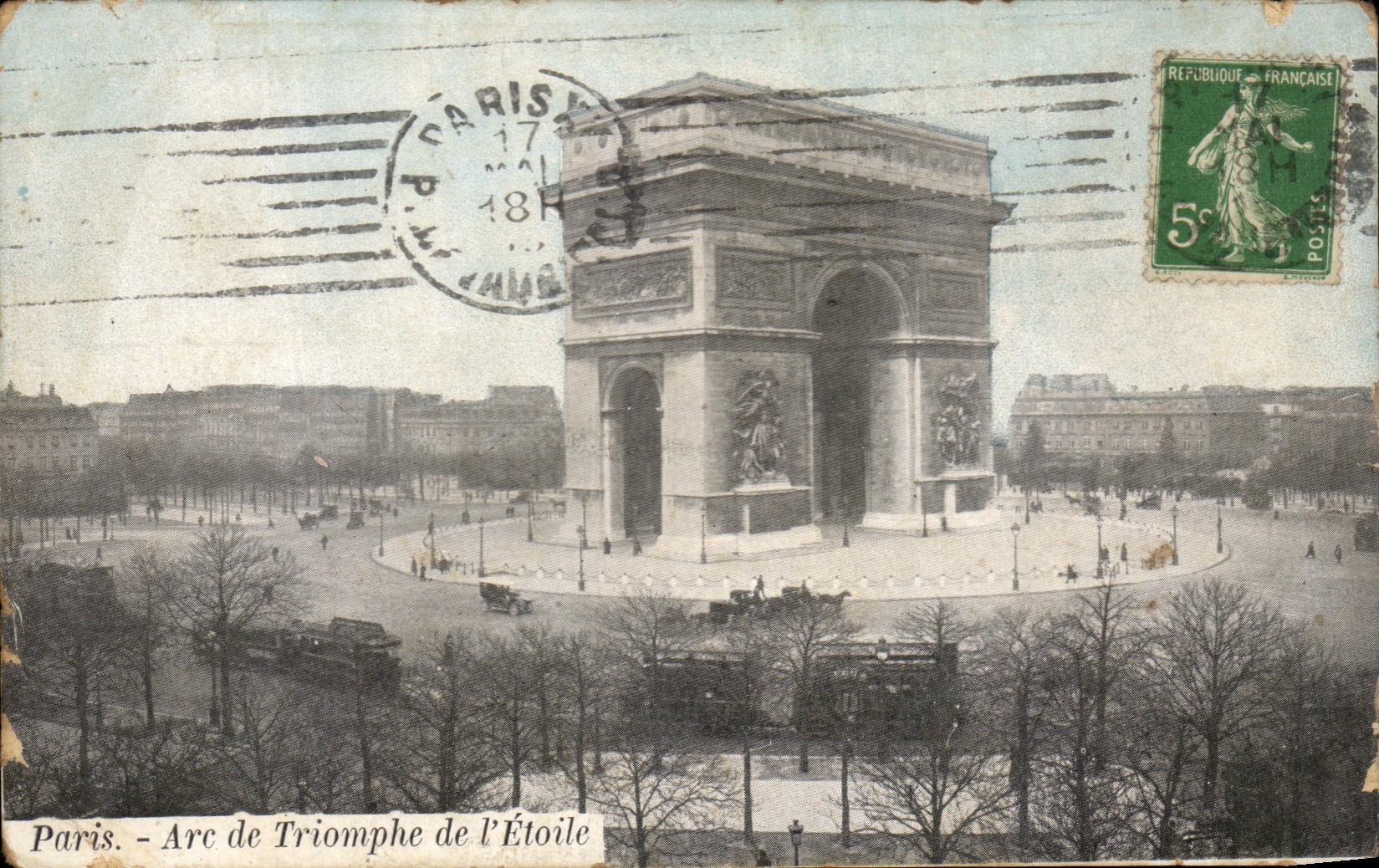CPA Paris Arc de Triomphe de L'Etoile