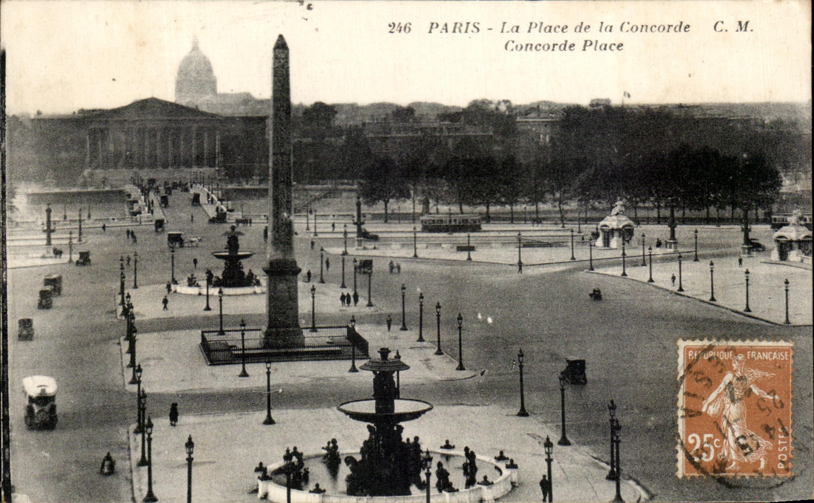 CPA Paris the Place Of the Harmony