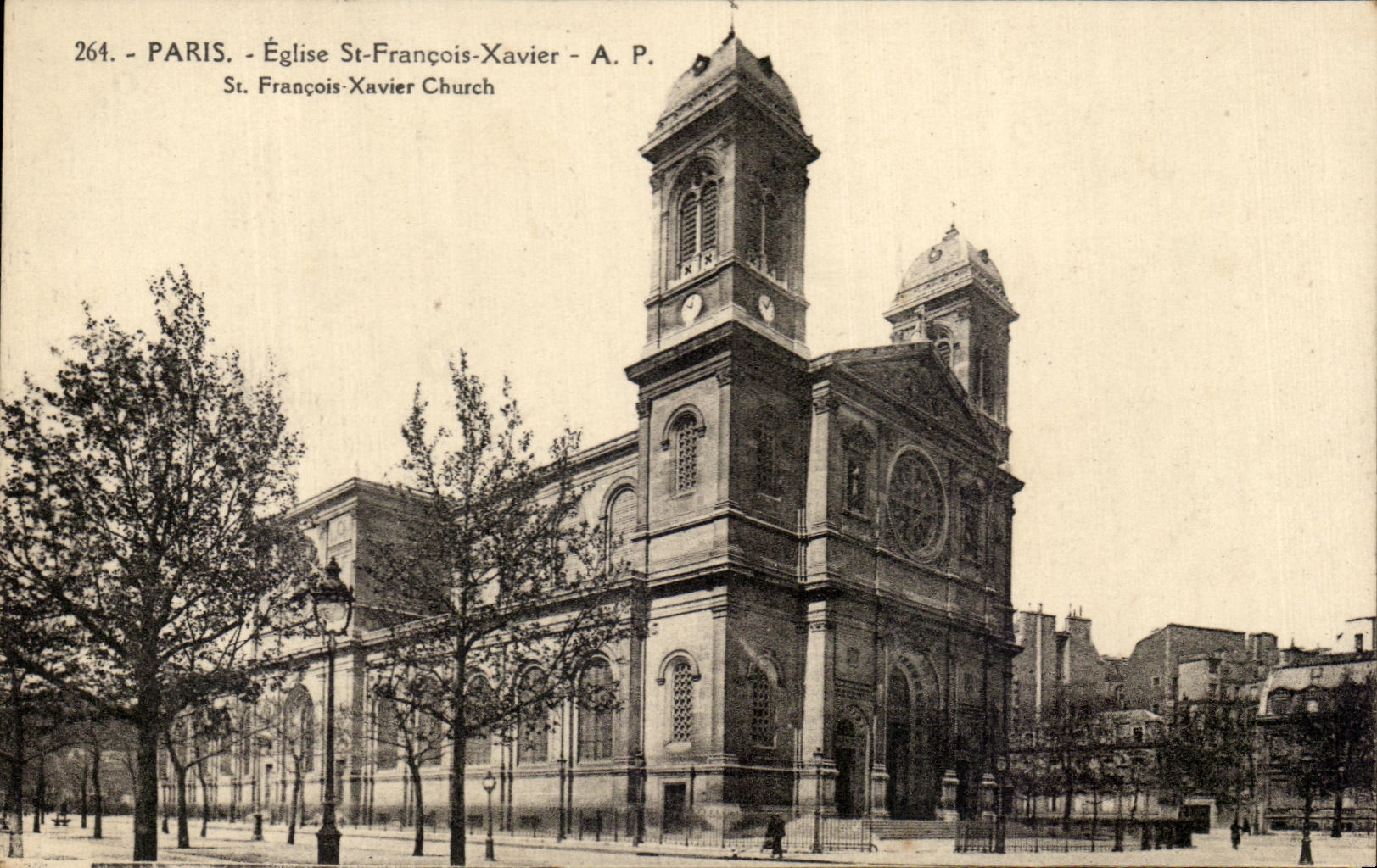 CPA Paris Church St François Xavier