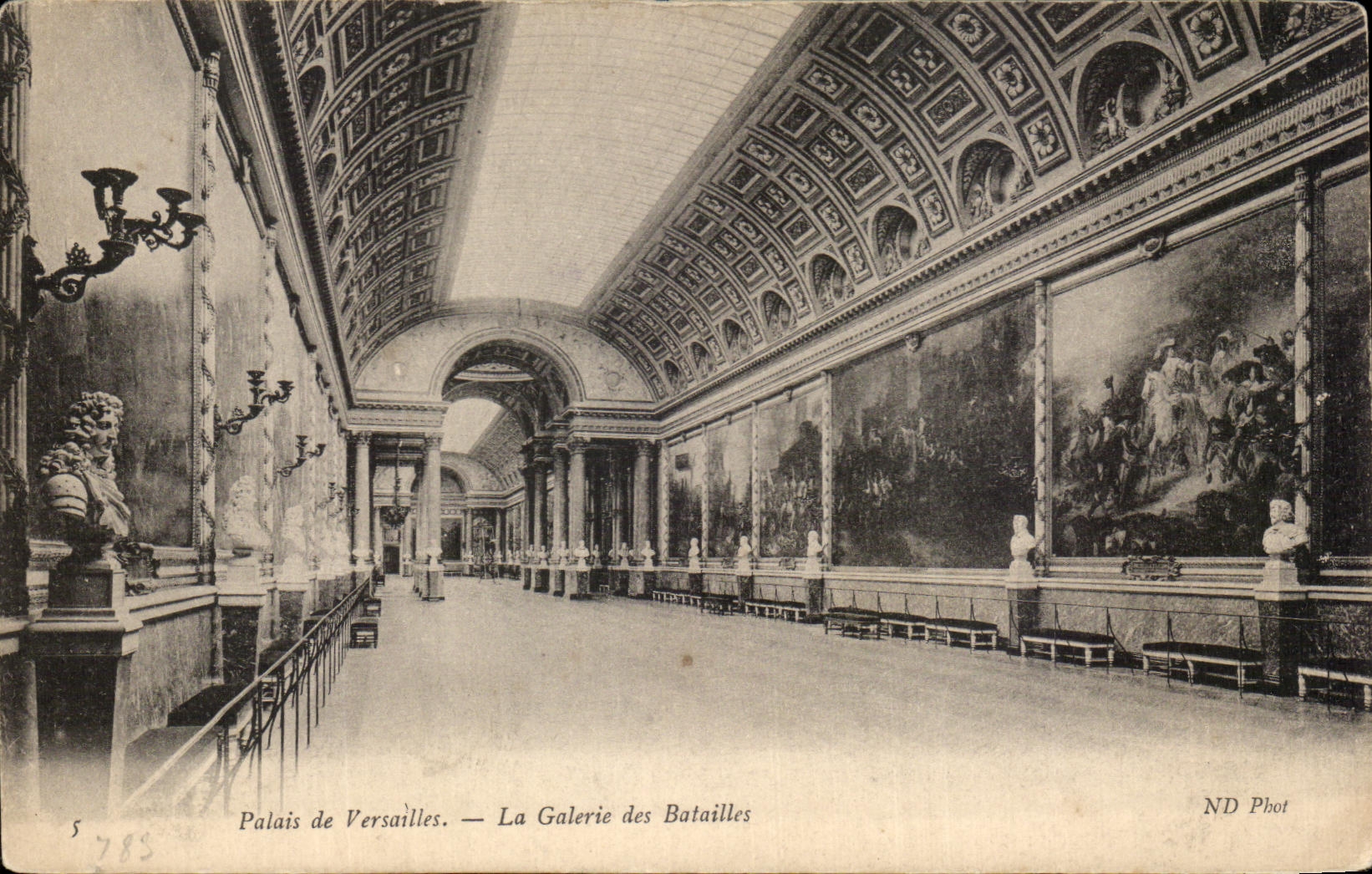CPA Palais De Versailles La Galerie Des Batailles