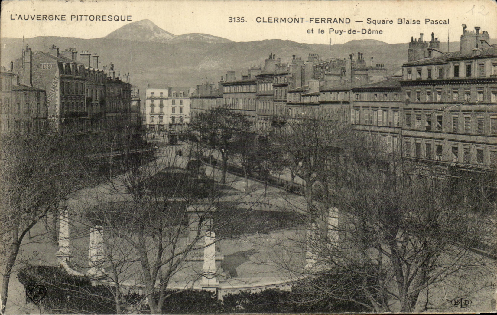 CPA Picturesque Auvergne Clermont Ferrand Public garden Blaise