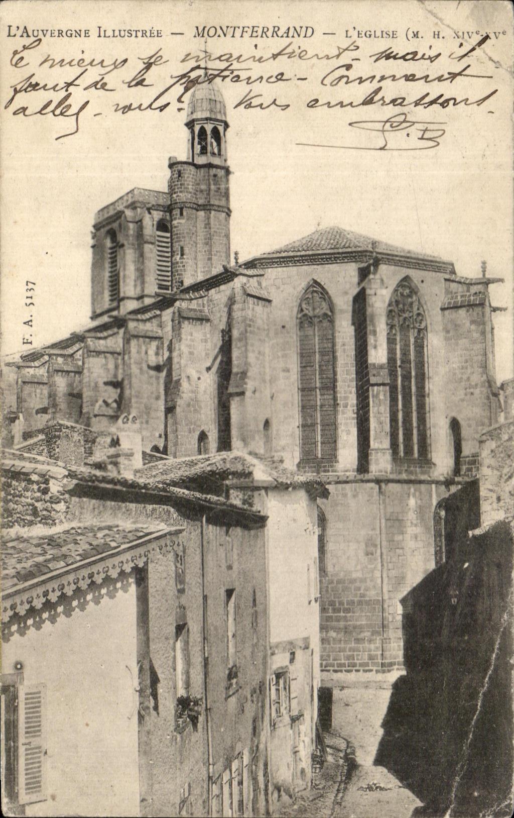 CPA Illustrated Auvergne Montferrand the Church