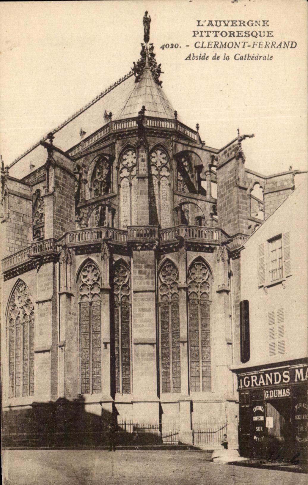 CPA Picturesque Auvergne Clermont Ferrand Apse of Catbedrale
