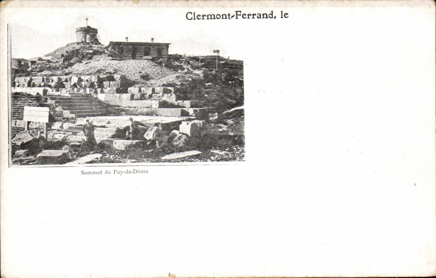 CPA Clermont Ferrand the Summit of Puy de Dome