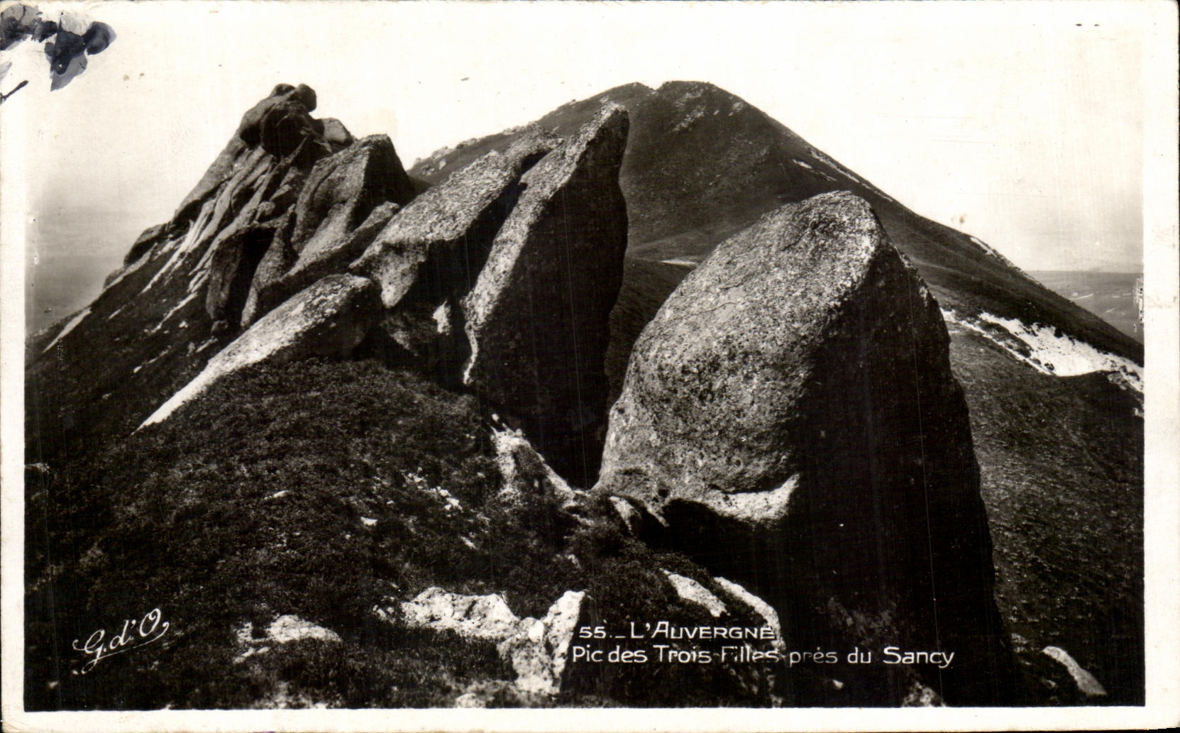 CPA Auvergne Peak of the Three Girls Close to Sancy