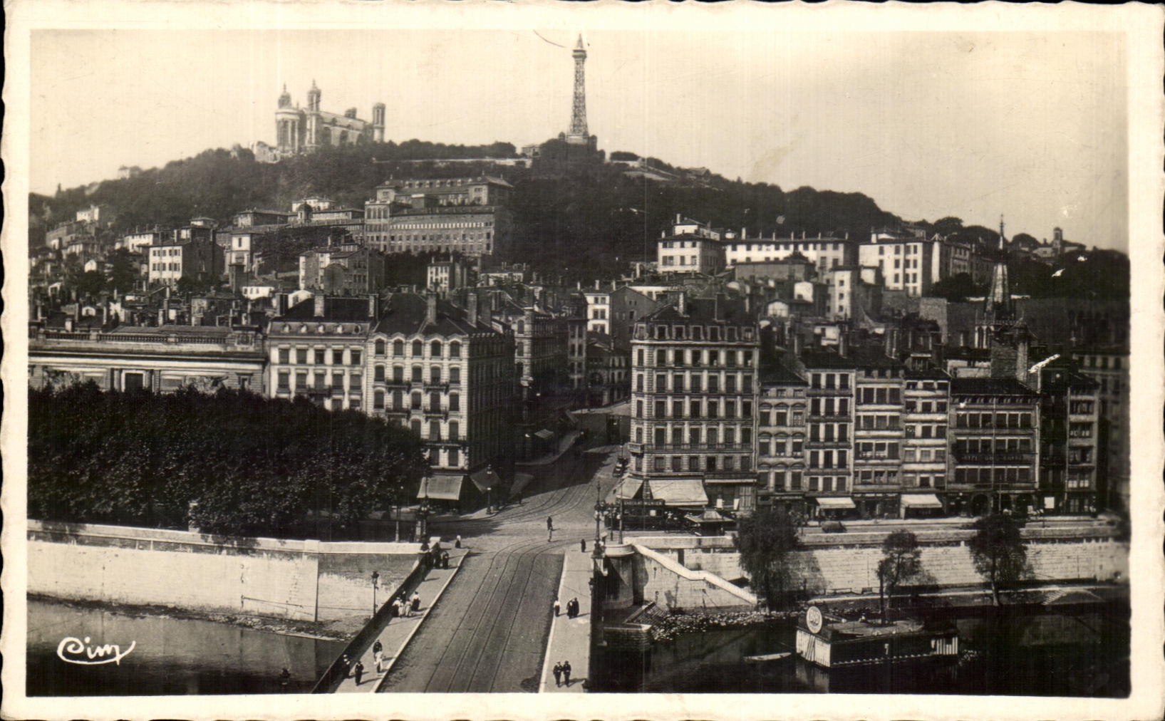 CPA Lyon Street Octavio Mey and Coteau of Fourviere