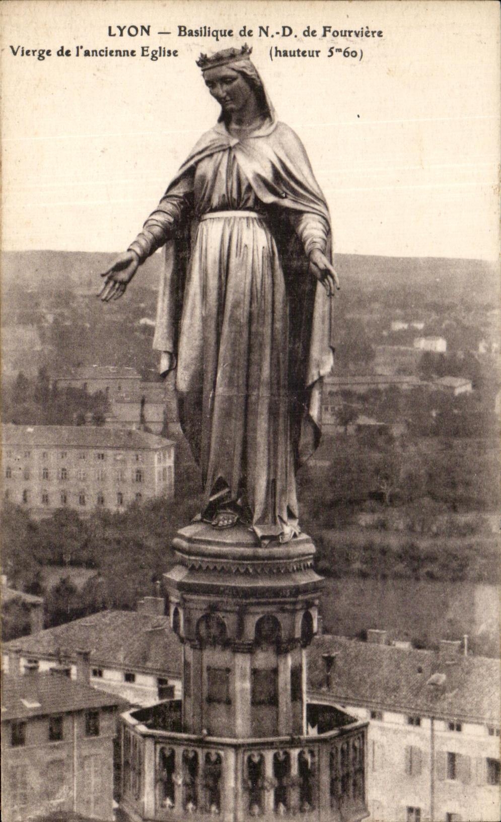 CPA Lyon Virgin Basilica De Fourviere Of the Old Church