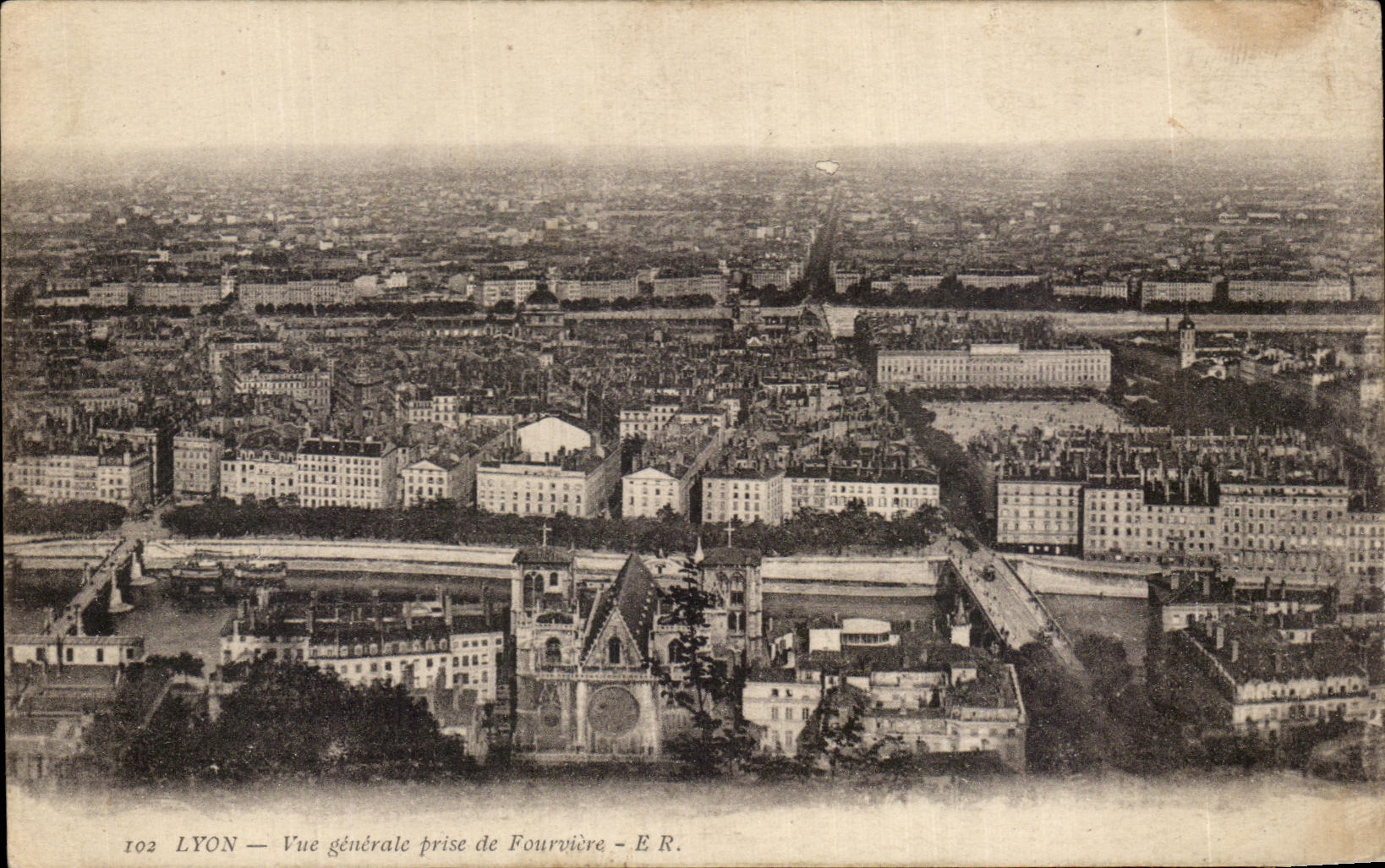 CPA Lyon View Taken of Fourviere
