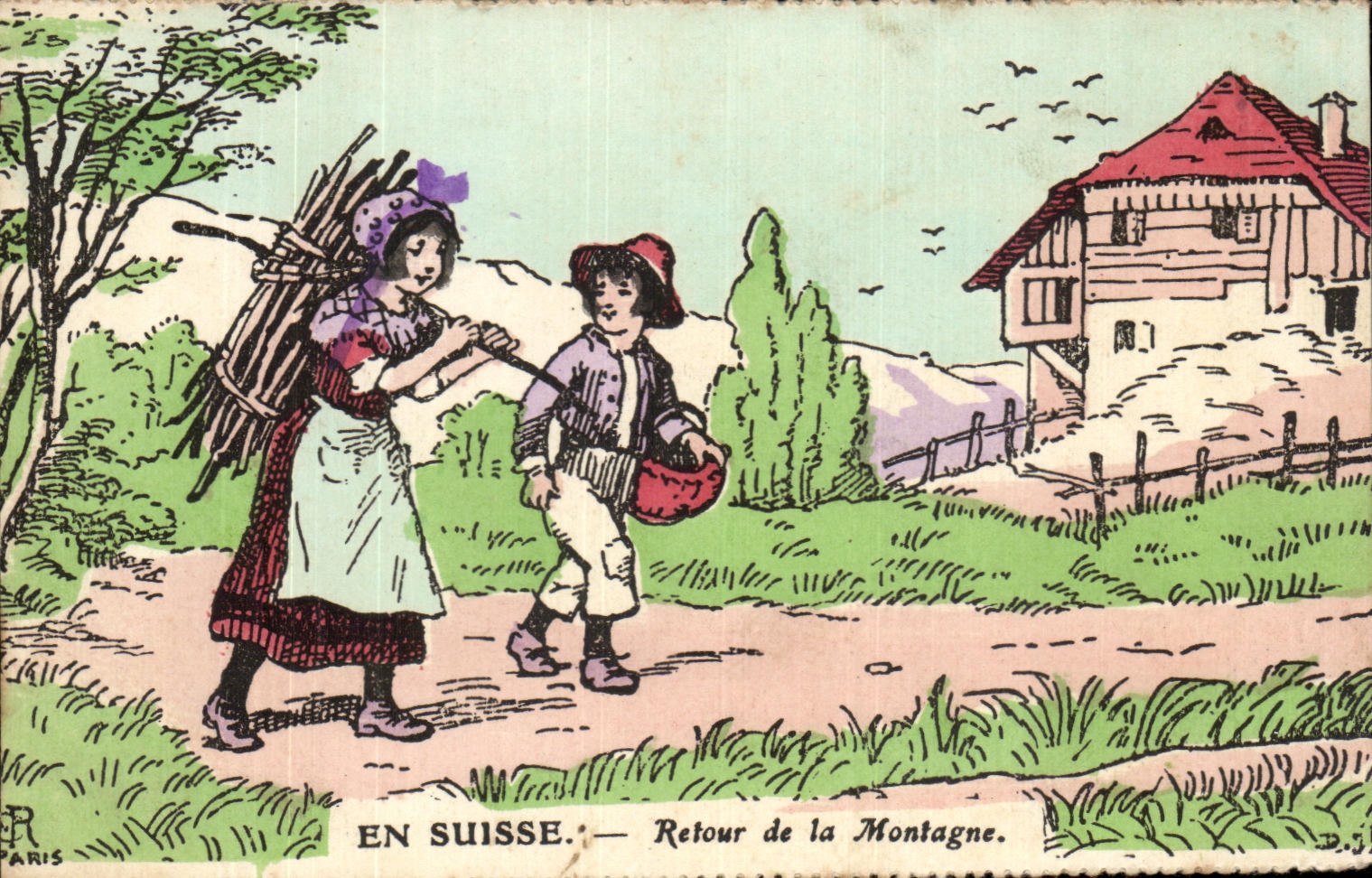 CPA In Switzerland Return of the Mountain