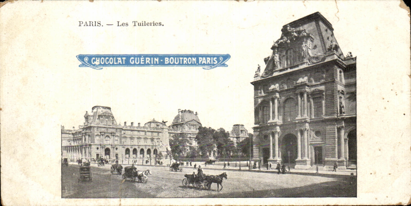 CPA Paris Tileries Chocolate Guerin Boutron Paris