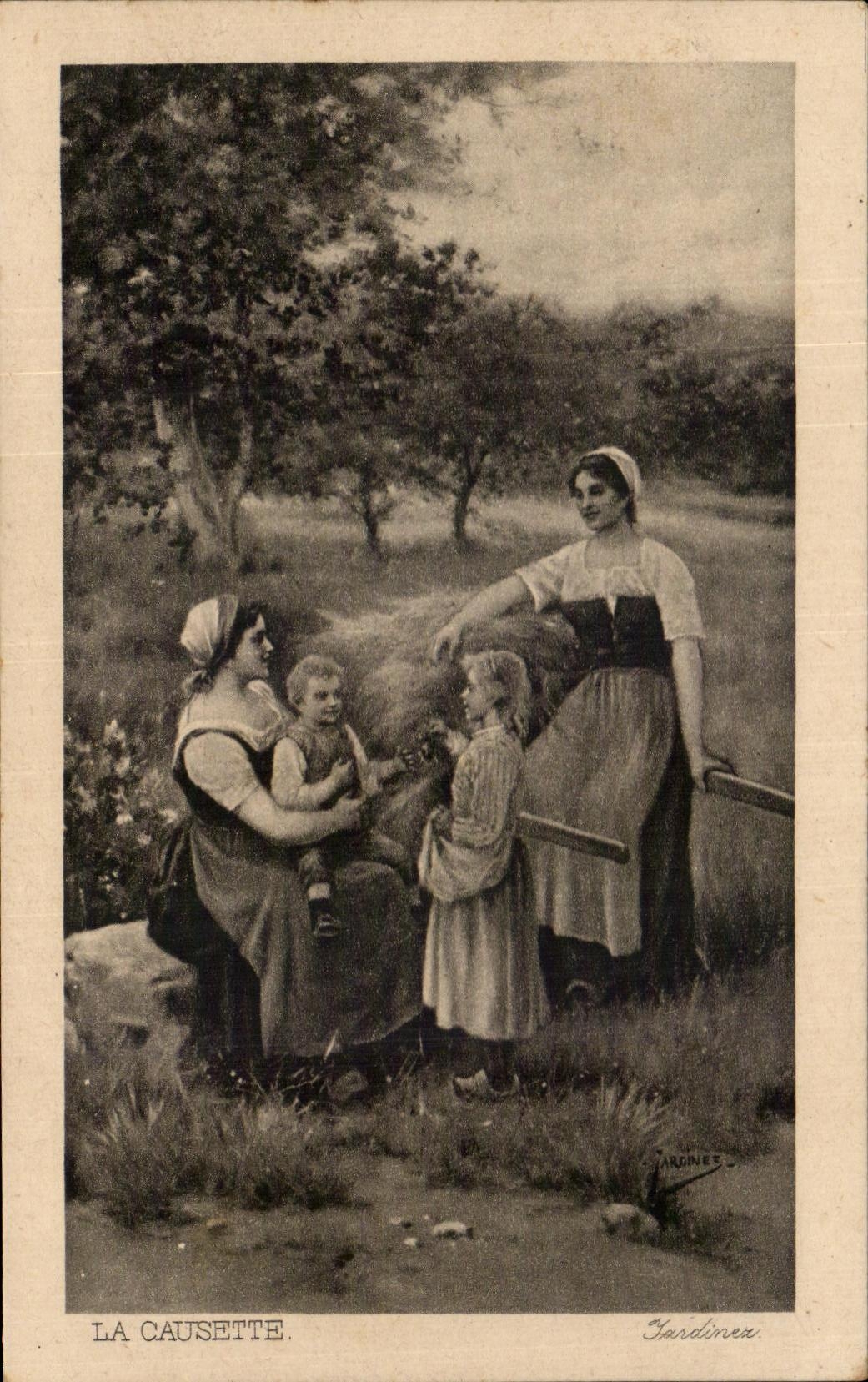 CPA La Causette Jardinez