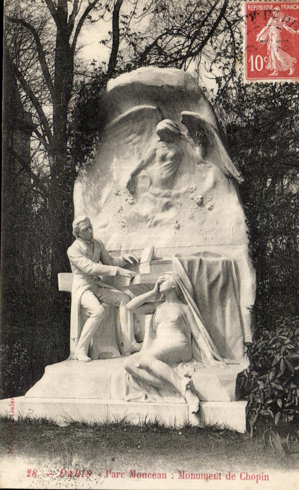 Musica de Monument Of Chopin del monton del parque de CPA Paris