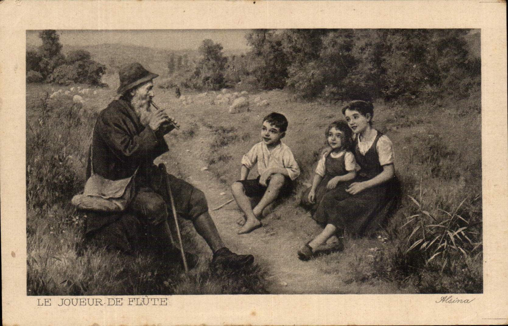 CPA Le Joueur De Flute Alsina 