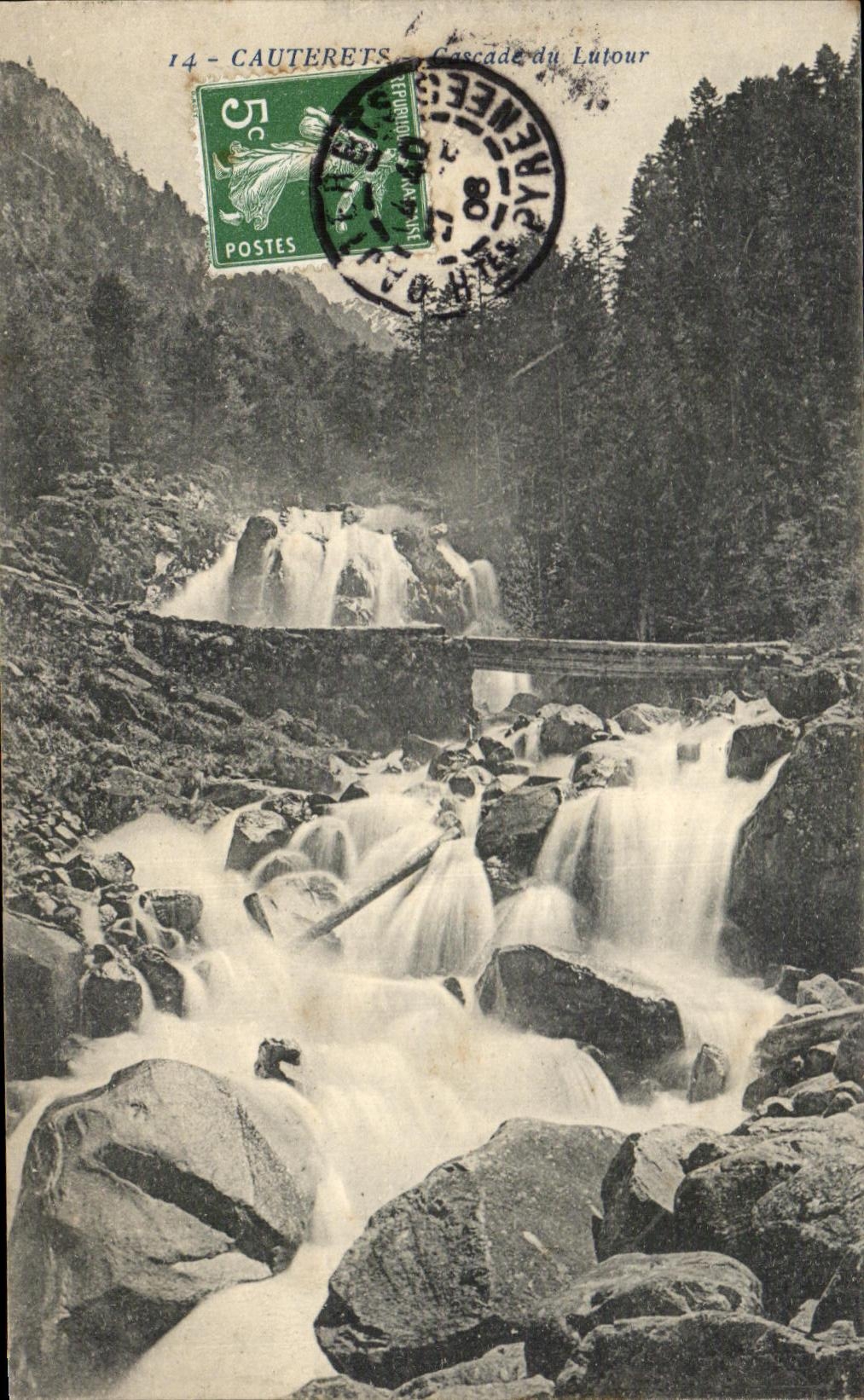 CPA Cauterets Cascades Of Lutour