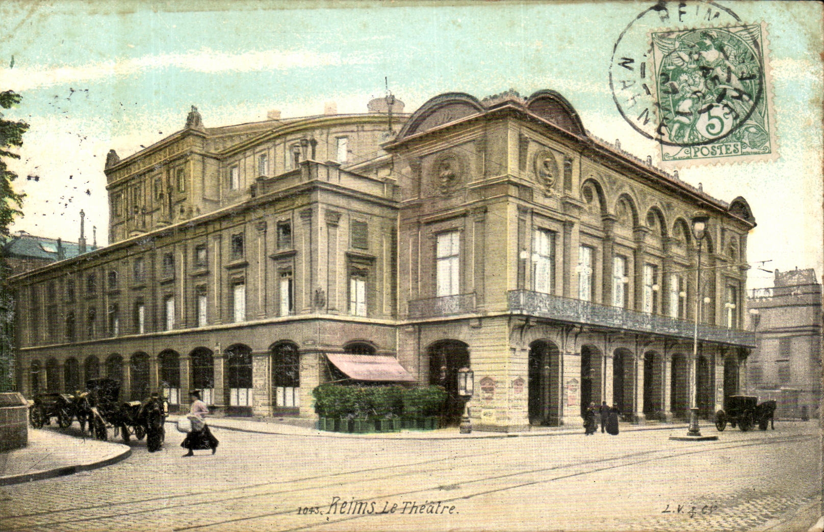 CPA Rheims the Theater