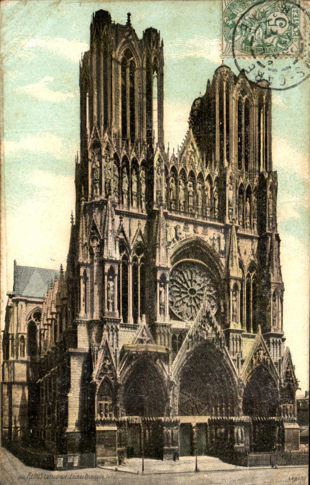 CPA Rheims Cathedral