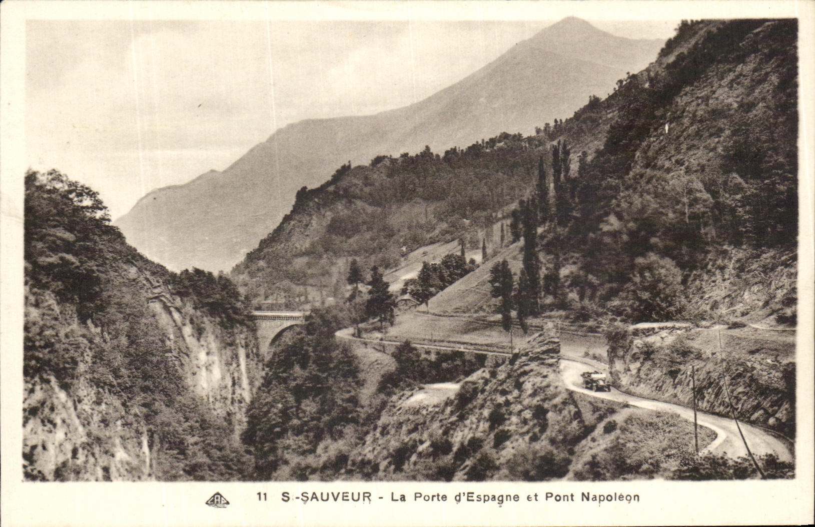 CPA St Saver the Gate of Spain and Pont Napoleon