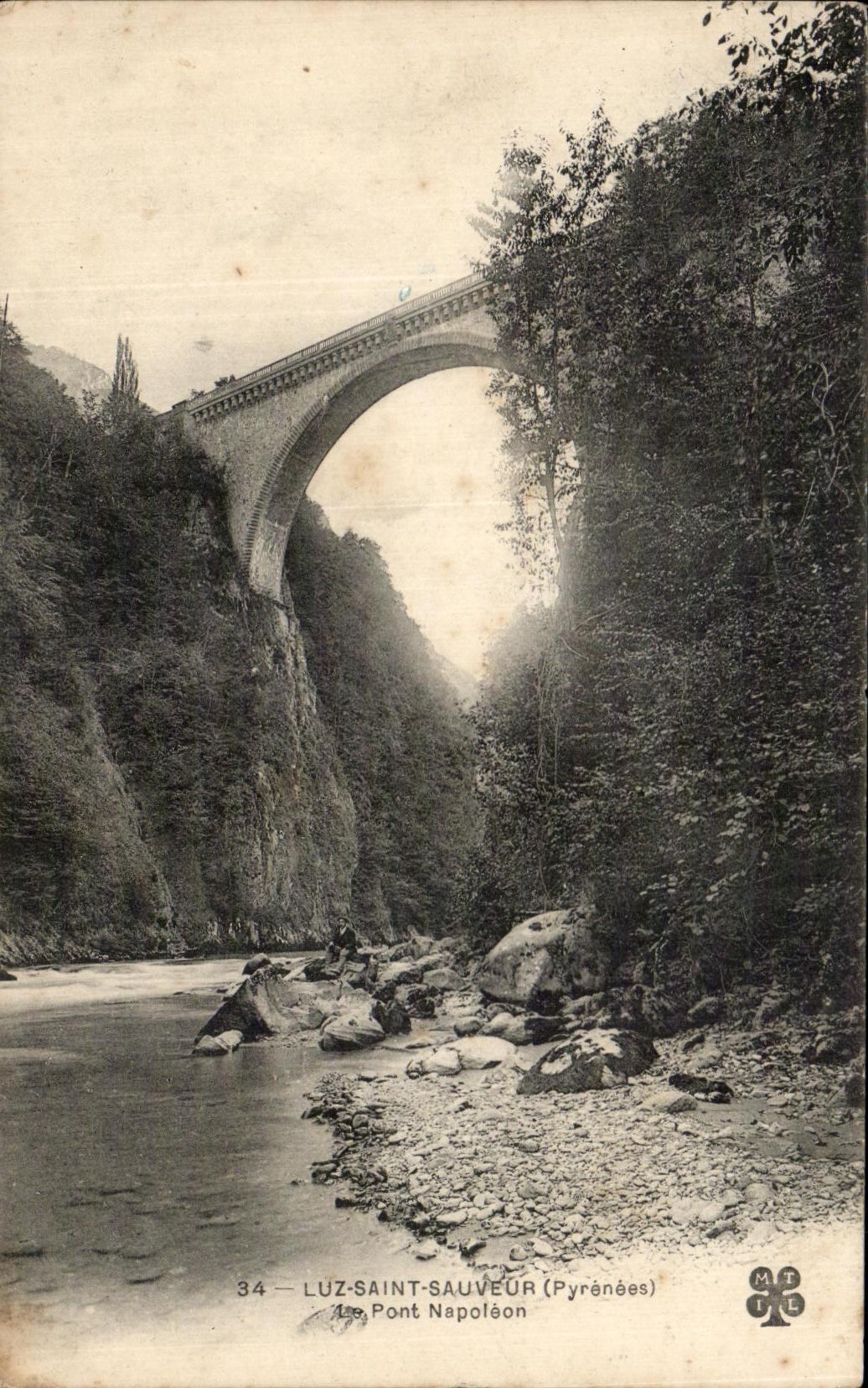 CPA Luz Saint Saver Napoleon Bridge