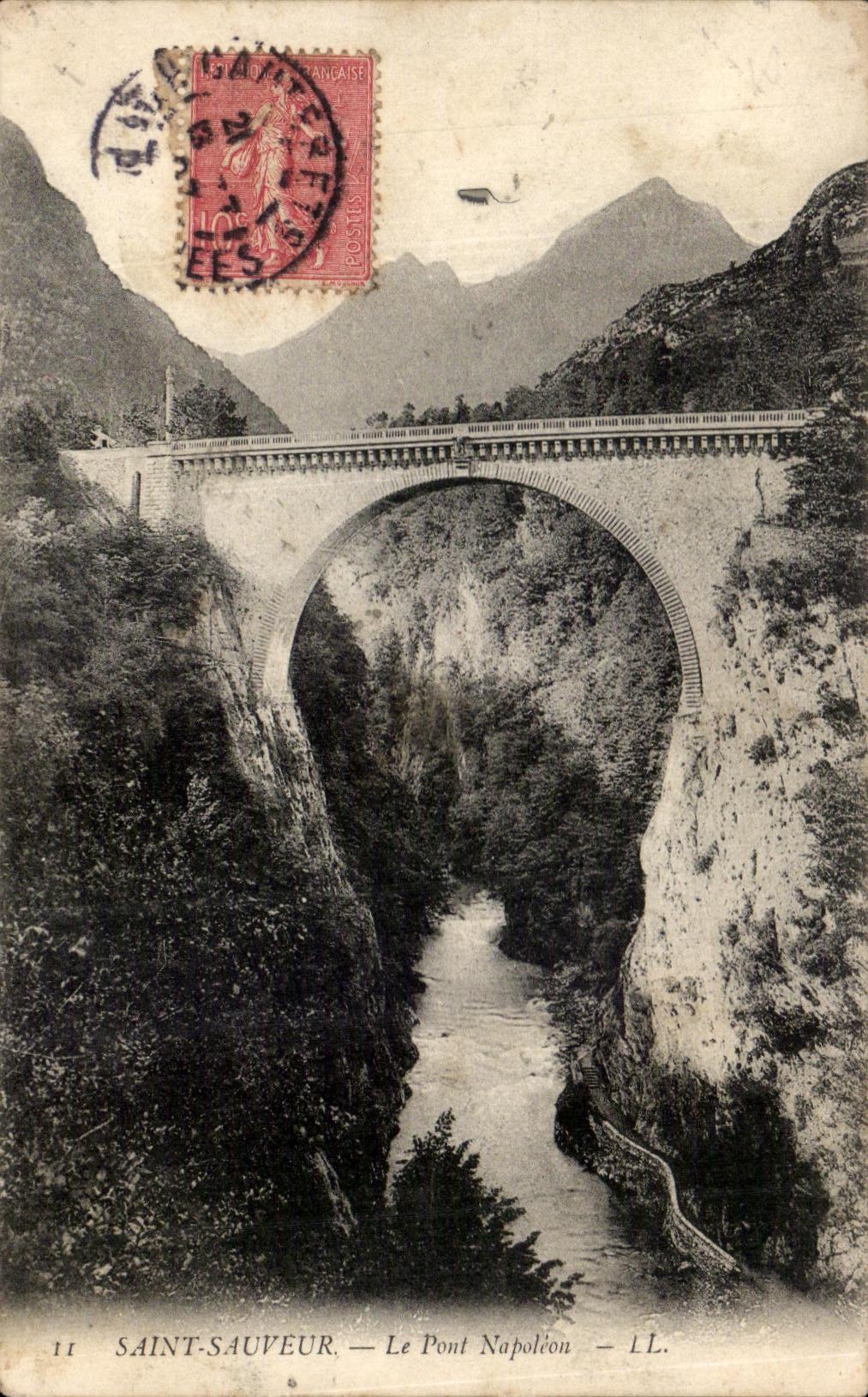 CPA Saint Saver the Napoleon Bridge