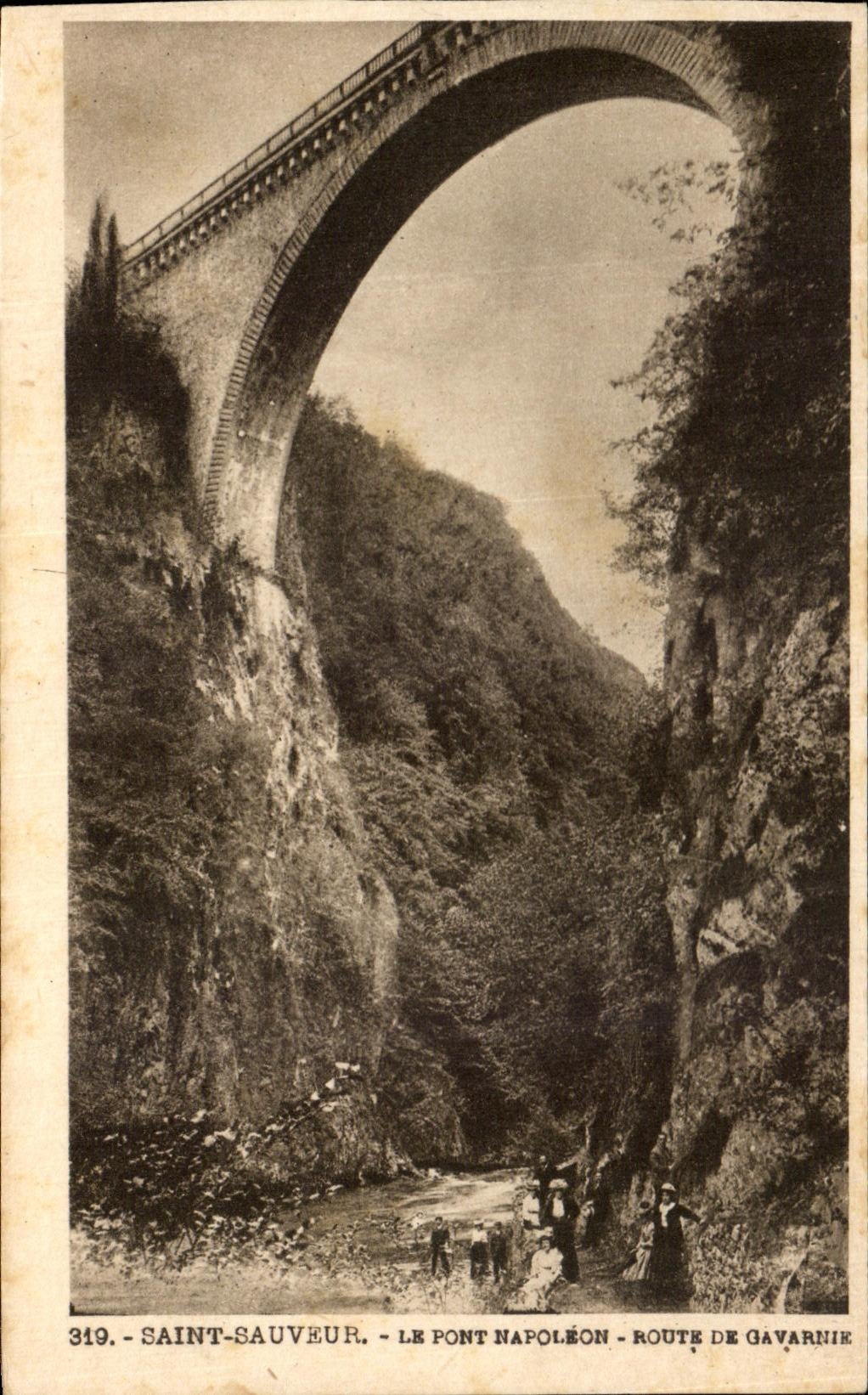 CPA Saint Saver the Bridge Napoleon Road De Gavanie