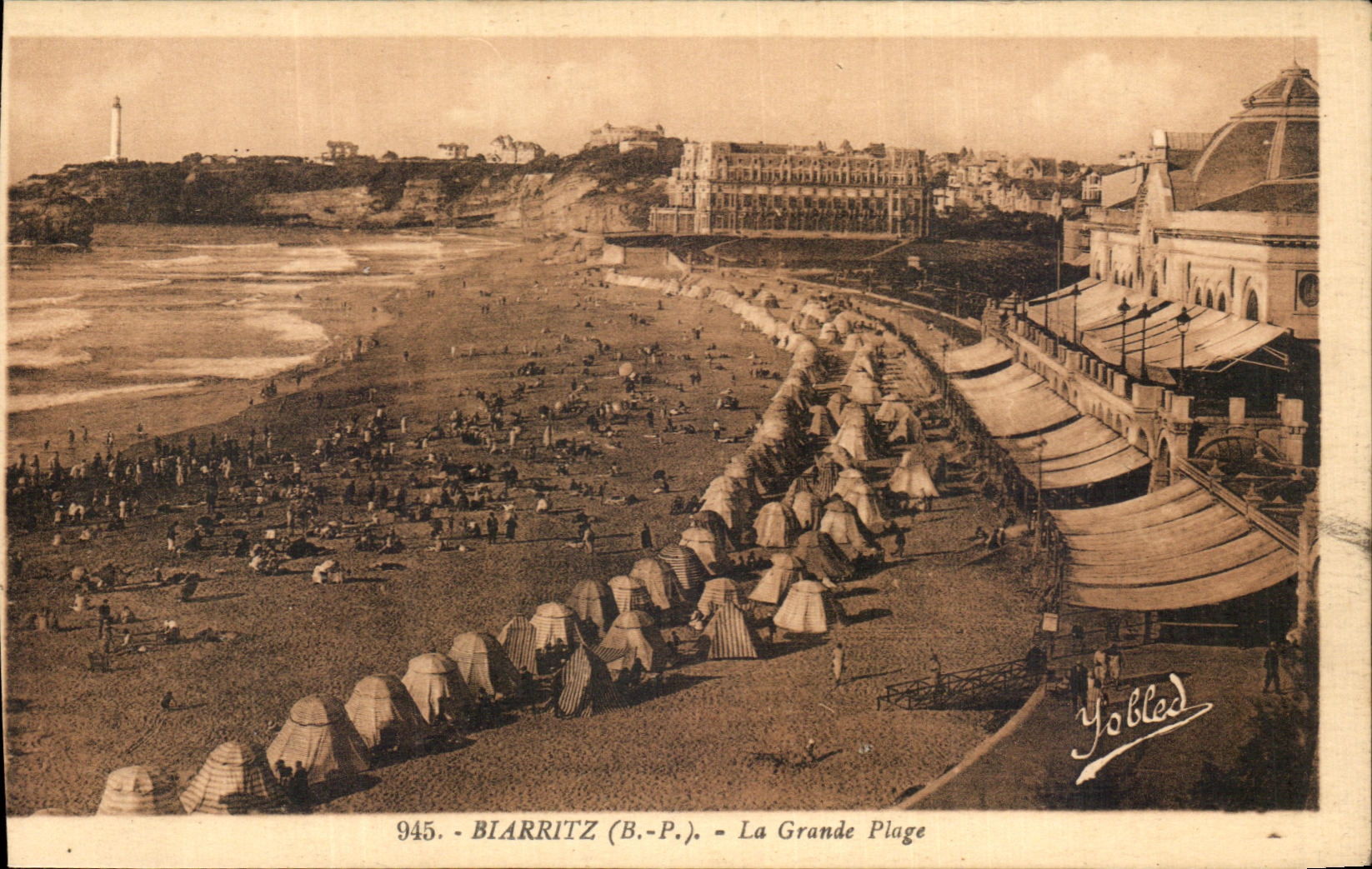 CPA Biarritz La Grande Plage