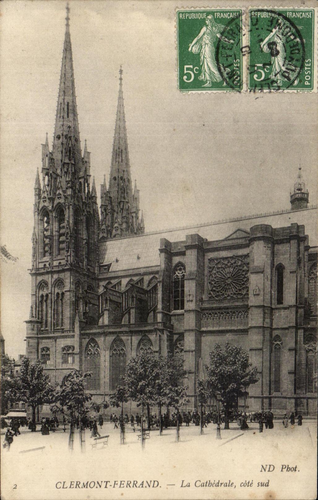 CPA Clermont Ferrand the Cathedral Southern part
