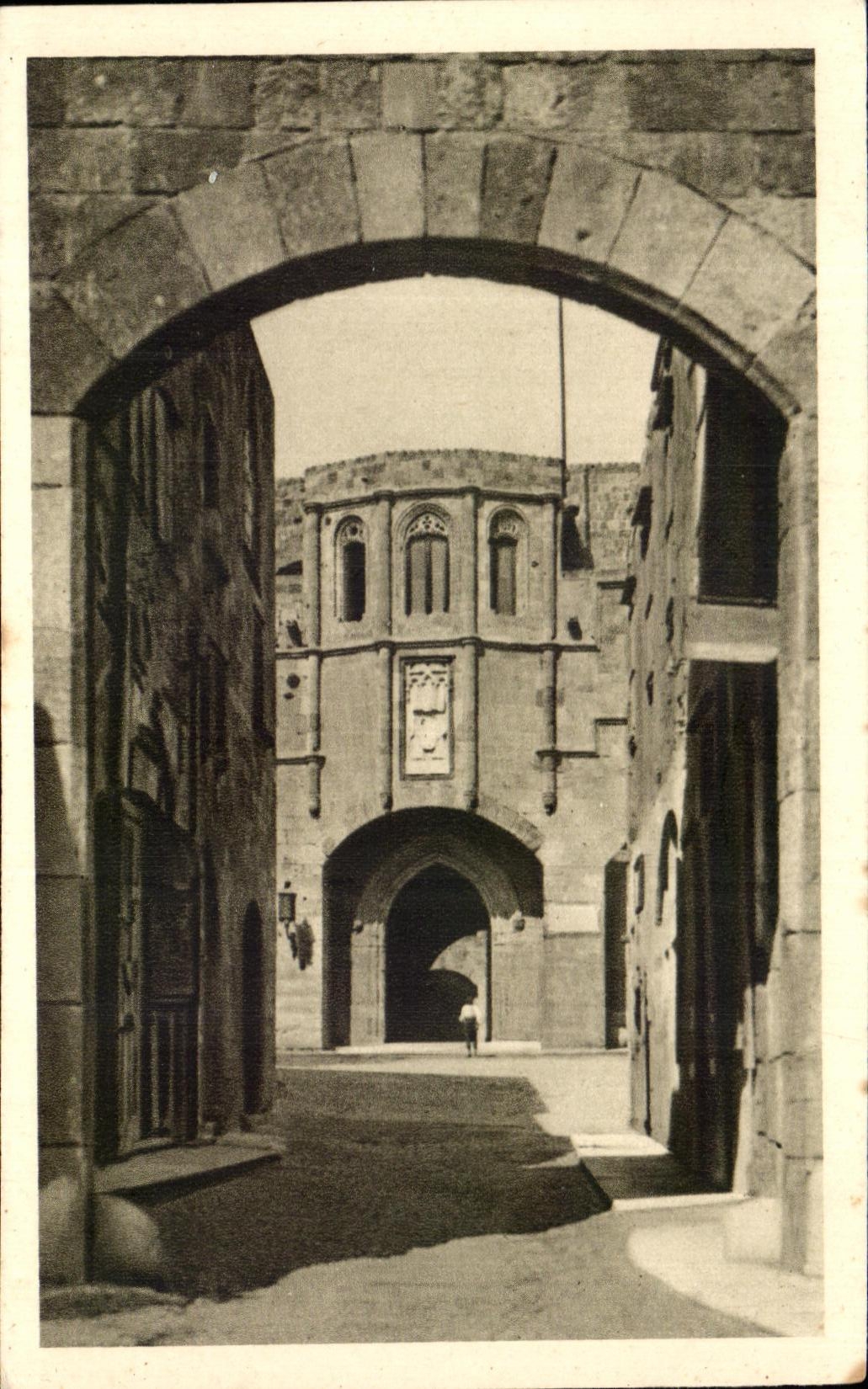 CPA Italia Rodi el cavalieri del dei del opsedale el portale