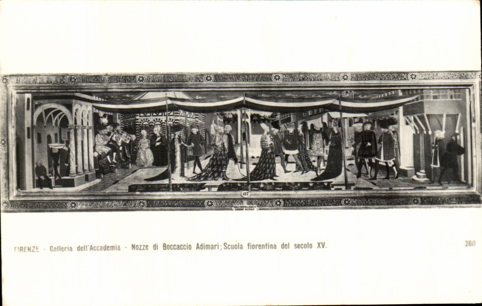 Galleria LED Accademia Nozze di Boccaccio Adimari de CPA Italia Firenze