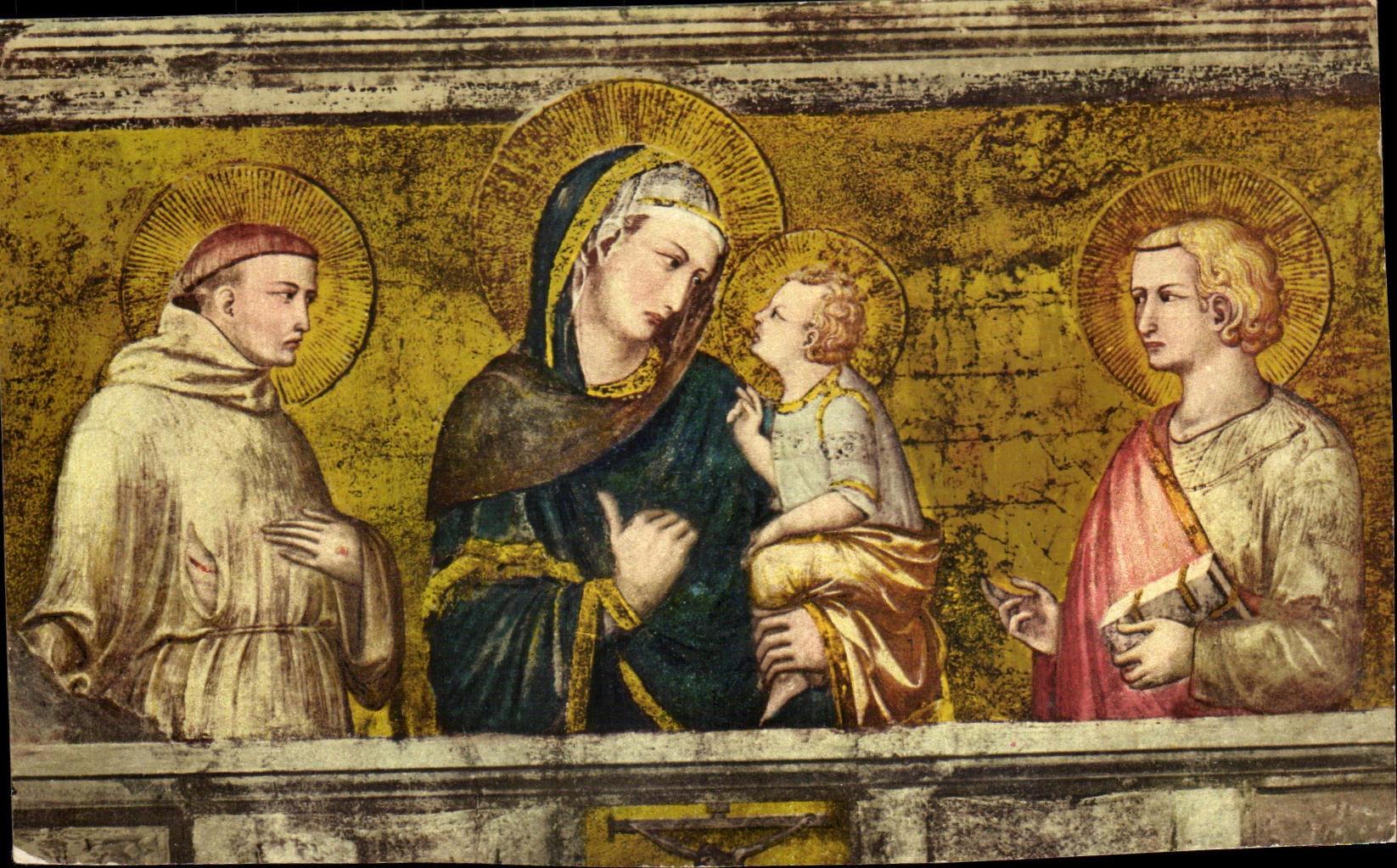 Inferiore di S Francisco Madonna del Lorenzetti de CPA Italia Assisi Chiesa
