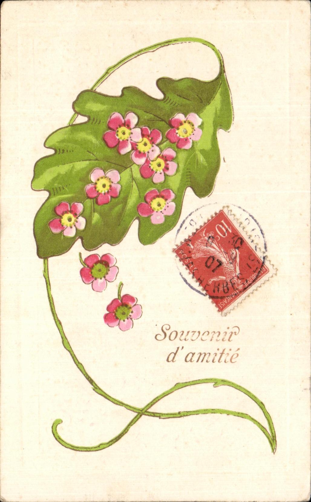 CPA Fantaisie se rompe en la hoja del roble